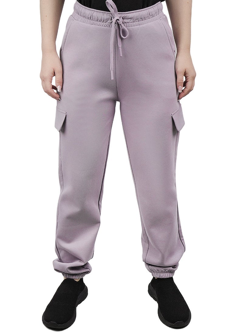 GIORDANO Women's Regular Fit High-Waist Interlock Knit Pants - Image 1